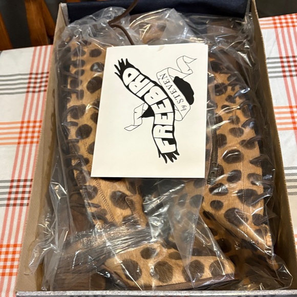 Freebird Spotted Tan Over-the-Knee Boots - Picture 5 of 8